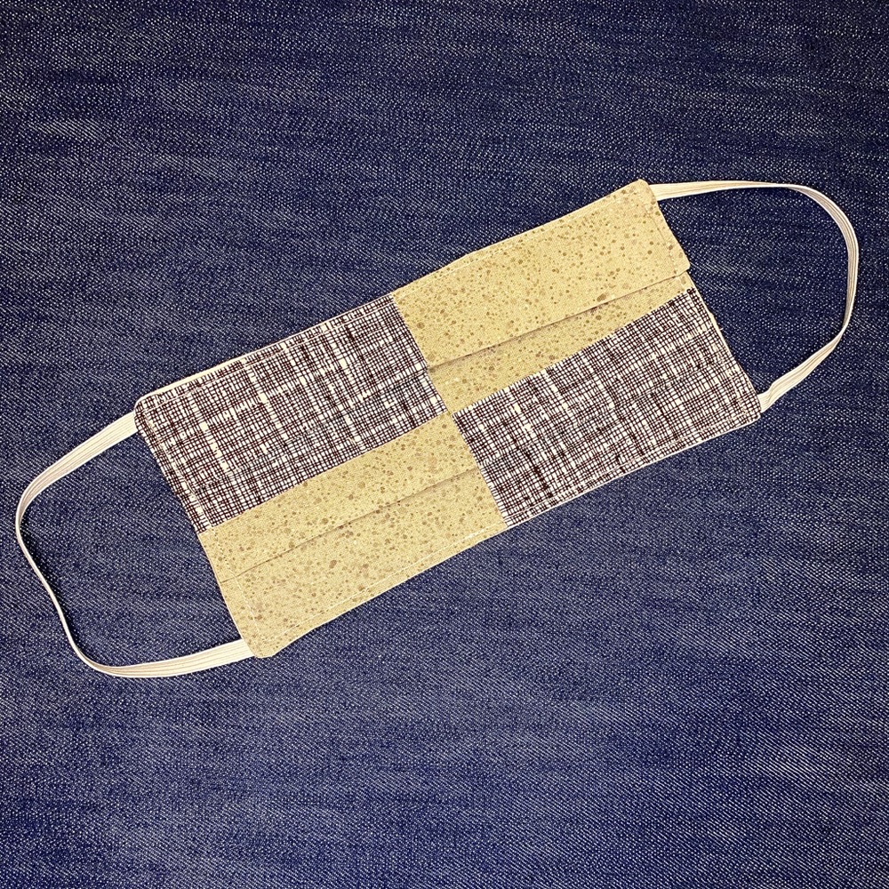 Handmade quilted cotton face mask